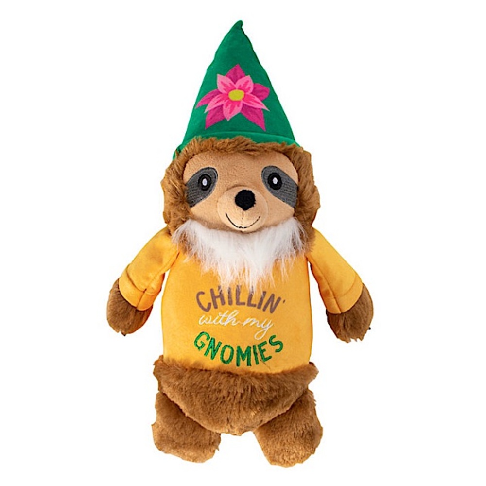 NWT FRINGE STUDIO DOG PLUSH STUFFED SLOTH GNOME CRINKLE SQUEEK *FUNNY PUPPY TOY - Picture 5 of 6